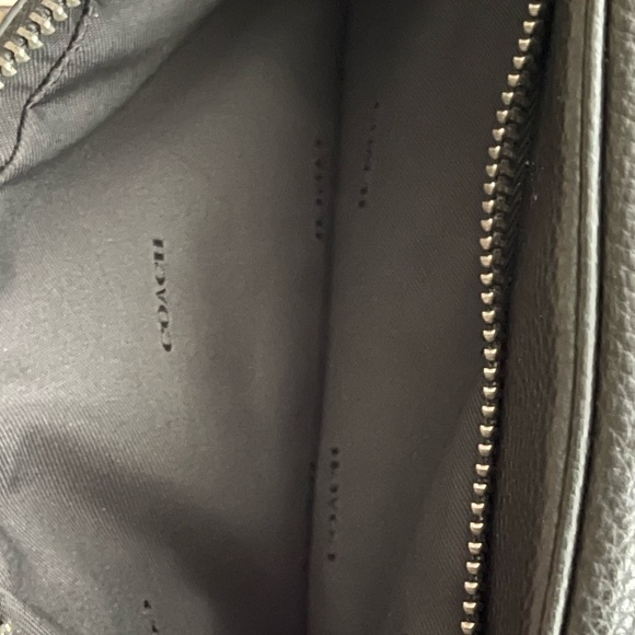 Coach Black Pebble Leather Crossbody Bag - Picture 10 of 14